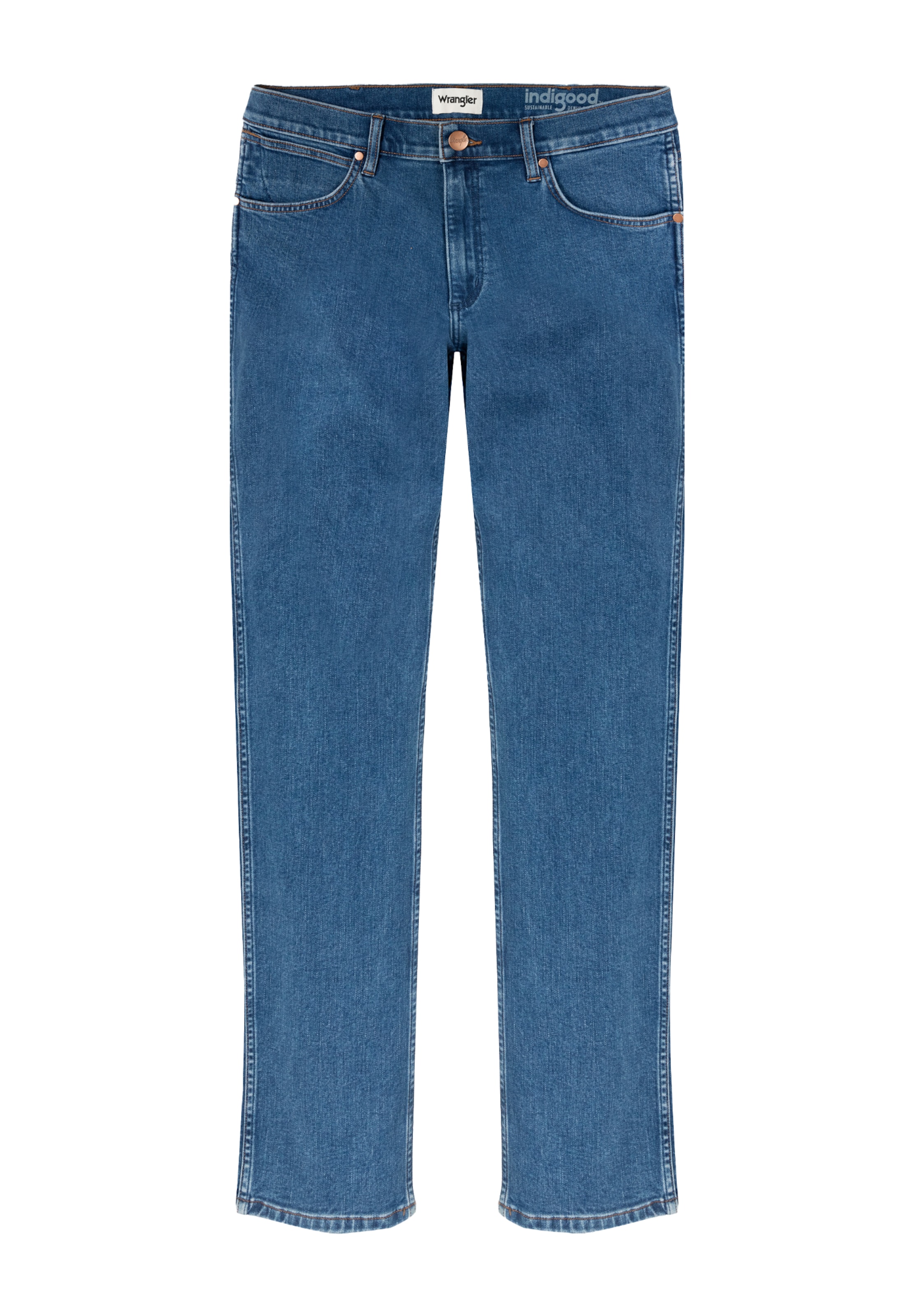 Regular Jeans 'GREENSBORO' de la WRANGLER pe albastru: față