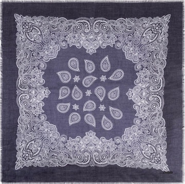 Écharpe SILK & CASHMERE en bleu : devant
