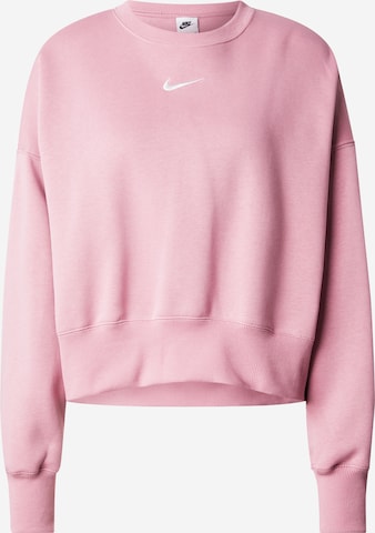 Sweat-shirt 'Phoenix Fleece' Nike Sportswear en rose : devant