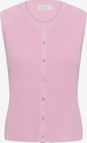 Part Two Knitted Vest 'Gemma' in Pink: front