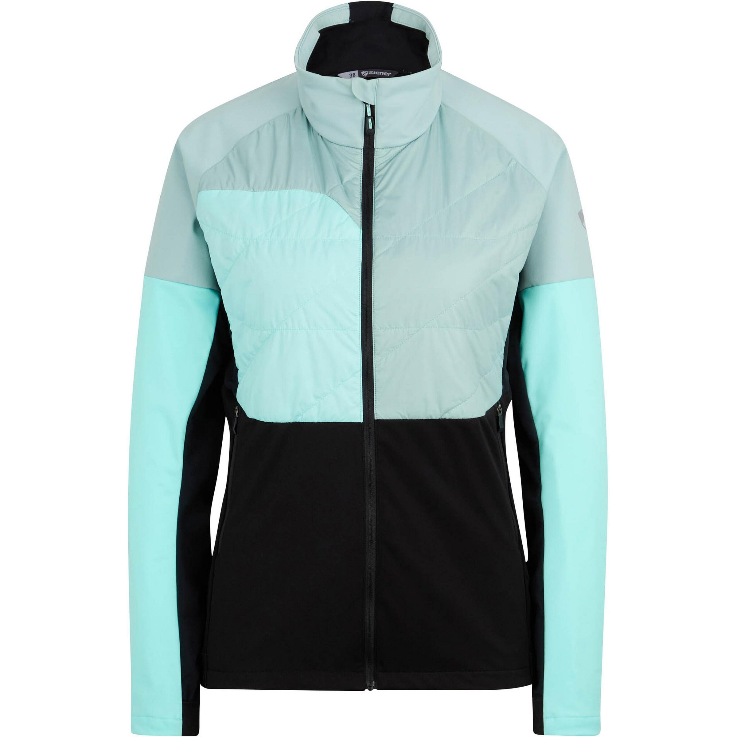 ZIENER Athletic Fleece Jacket 'NORELA' in Black: front