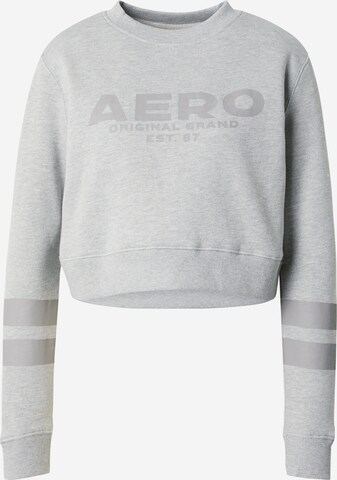 AÉROPOSTALE Sweatshirt in Grey: front