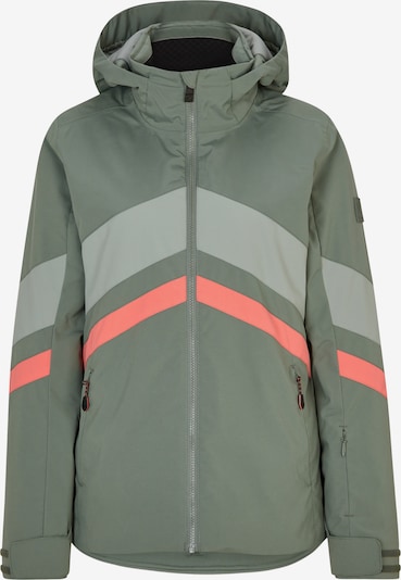 ZIENER Athletic Jacket 'Telia' in Green / Light green / Orange, Item view