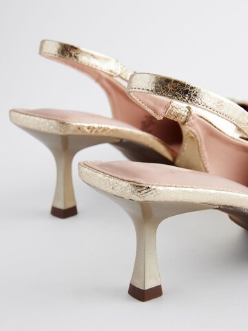 Next - Sapatos abertos atrás 'Forever Comfort® ' em ouro