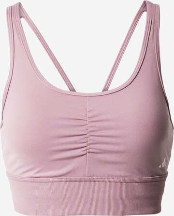 ADIDAS PERFORMANCE Sports bra 'Essentials Medium-Support' in Purple: front