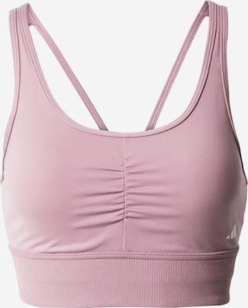 ADIDAS PERFORMANCE - Bustier Sujetador deportivo 'Essentials Medium-Support' en lila: frente