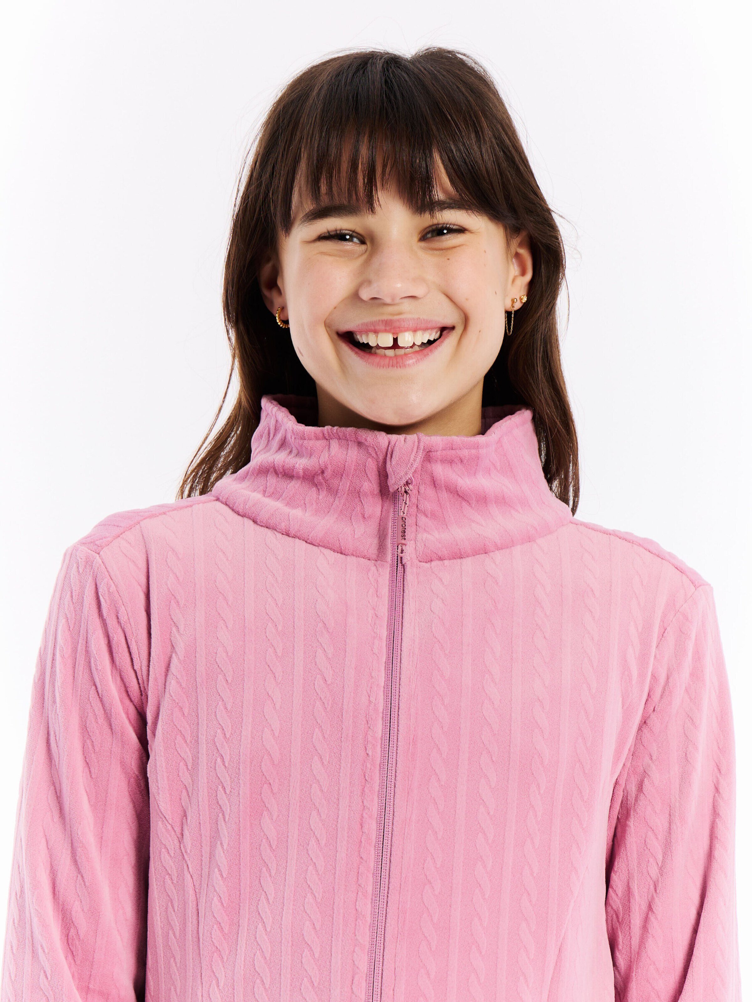 PROTEST Sportief sweatvest 'PRTEileen JR' in Roze