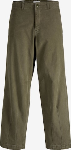 JACK & JONES - regular Pantalón chino 'Barrel' en verde: frente