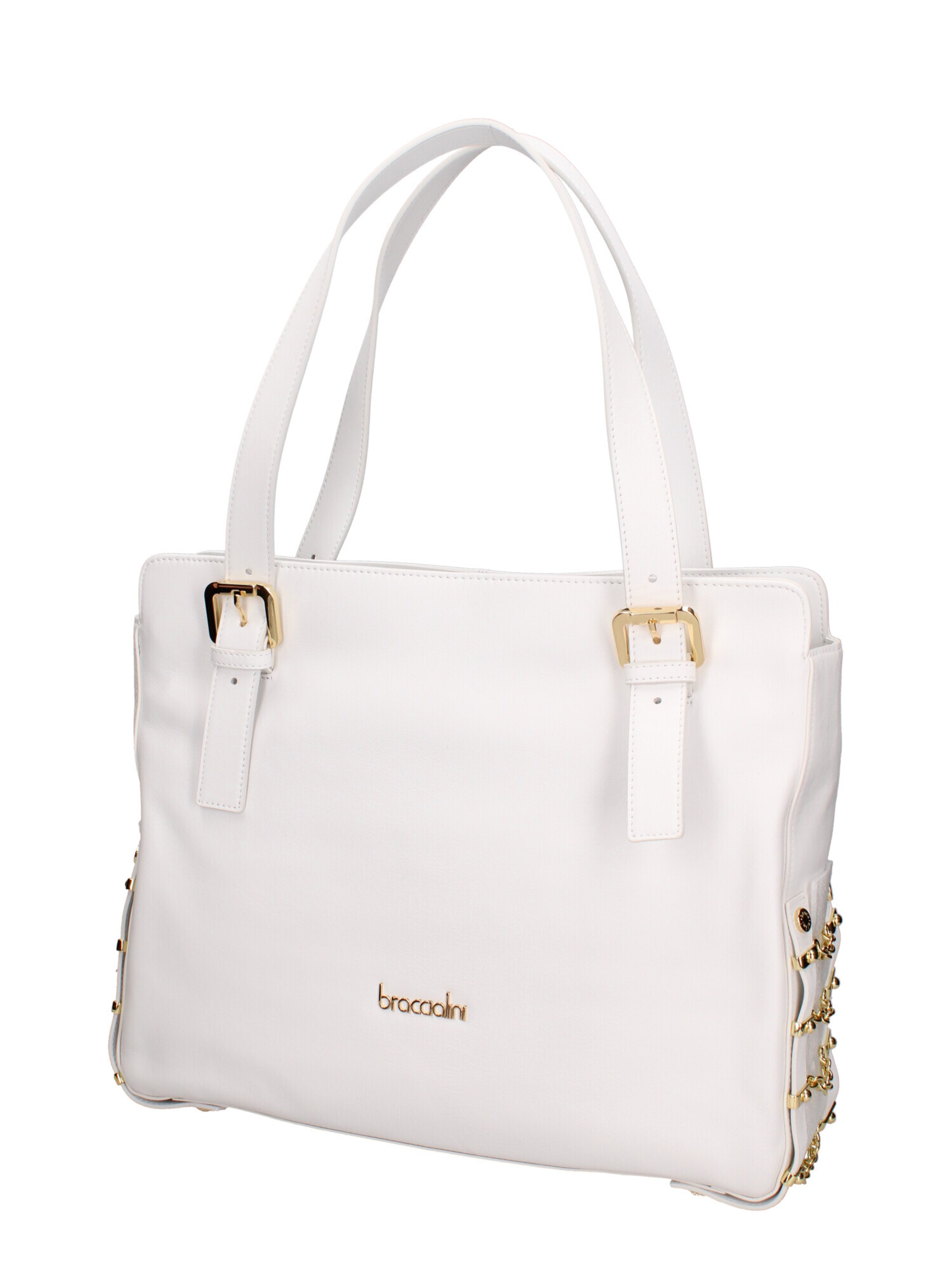 Sac bandoulière Braccialini en blanc : devant