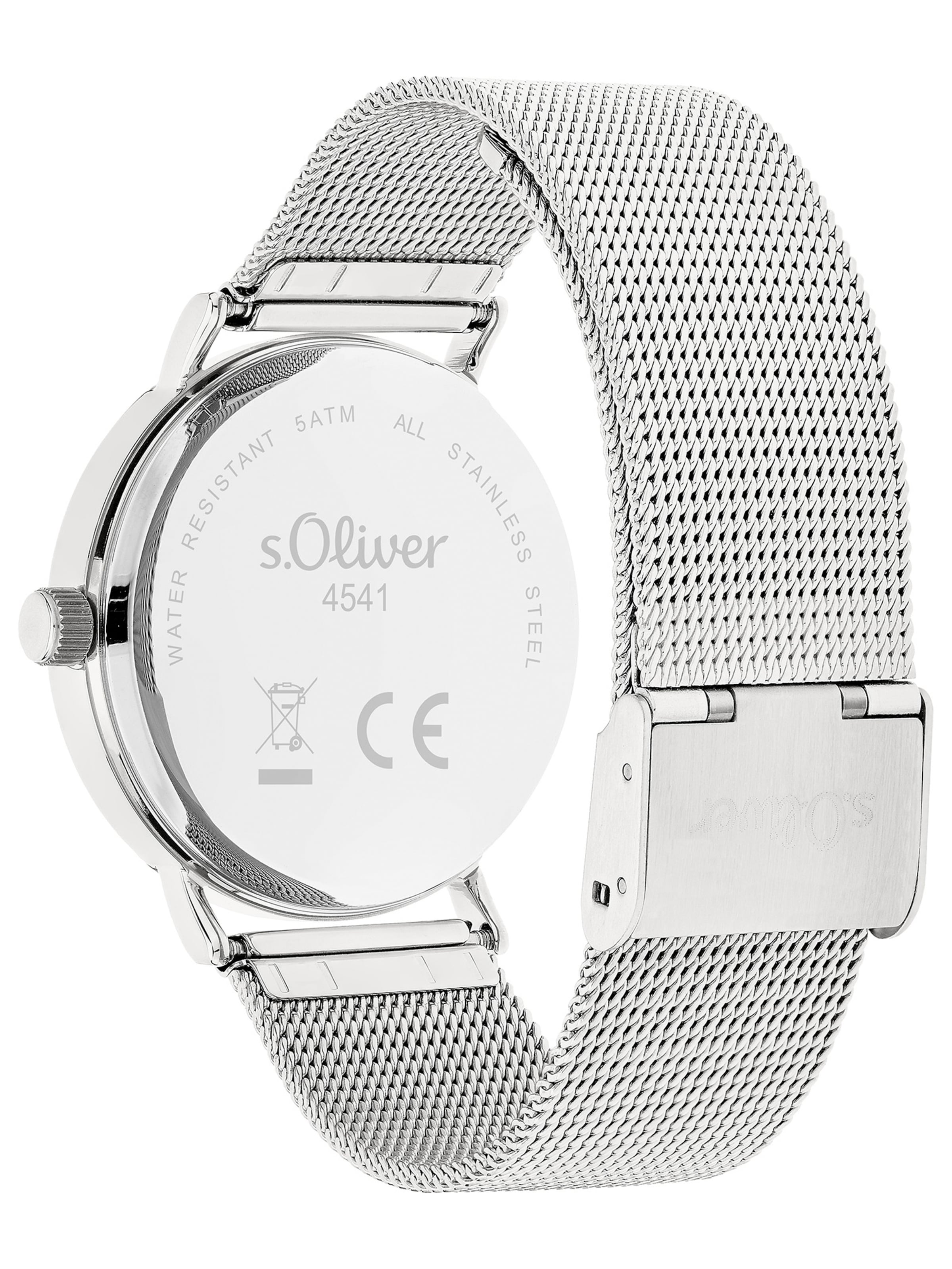 s.Oliver Analoguhr in Silber