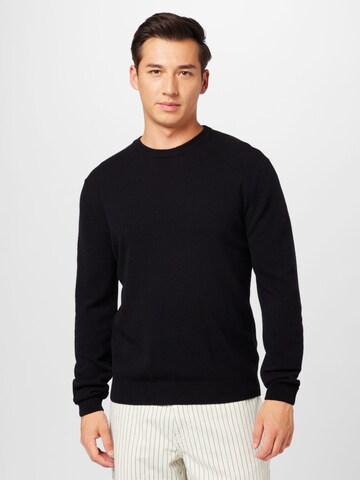 UNITED COLORS OF BENETTON Regular Fit Pullover in Schwarz: predná strana