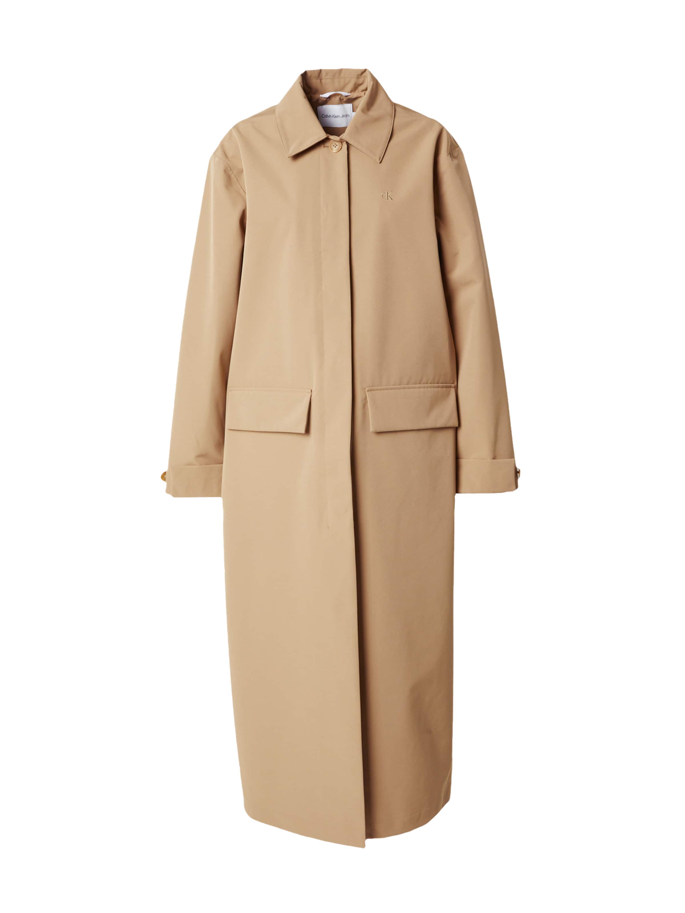 Calvin Klein Jeans Overgangsfrakke i mørkebeige, Produktvisning