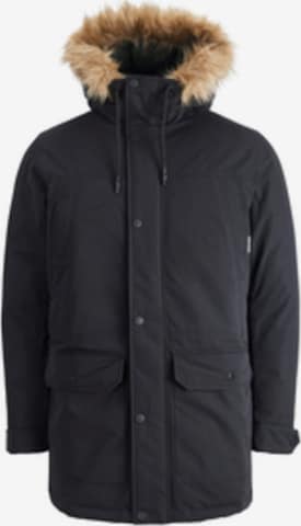 JACK & JONES Parka 'Winner' in Schwarz: predná strana