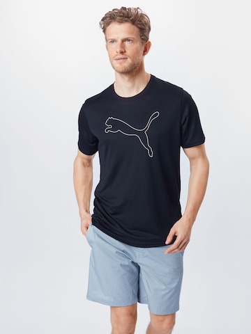 PUMA - Camiseta funcional en negro: frente