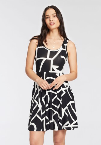 LAURA SCOTT Summer Dress in Black: front