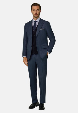 Boggi Milano Regular Fit Business-Sakko in Blau: Vorderseite
