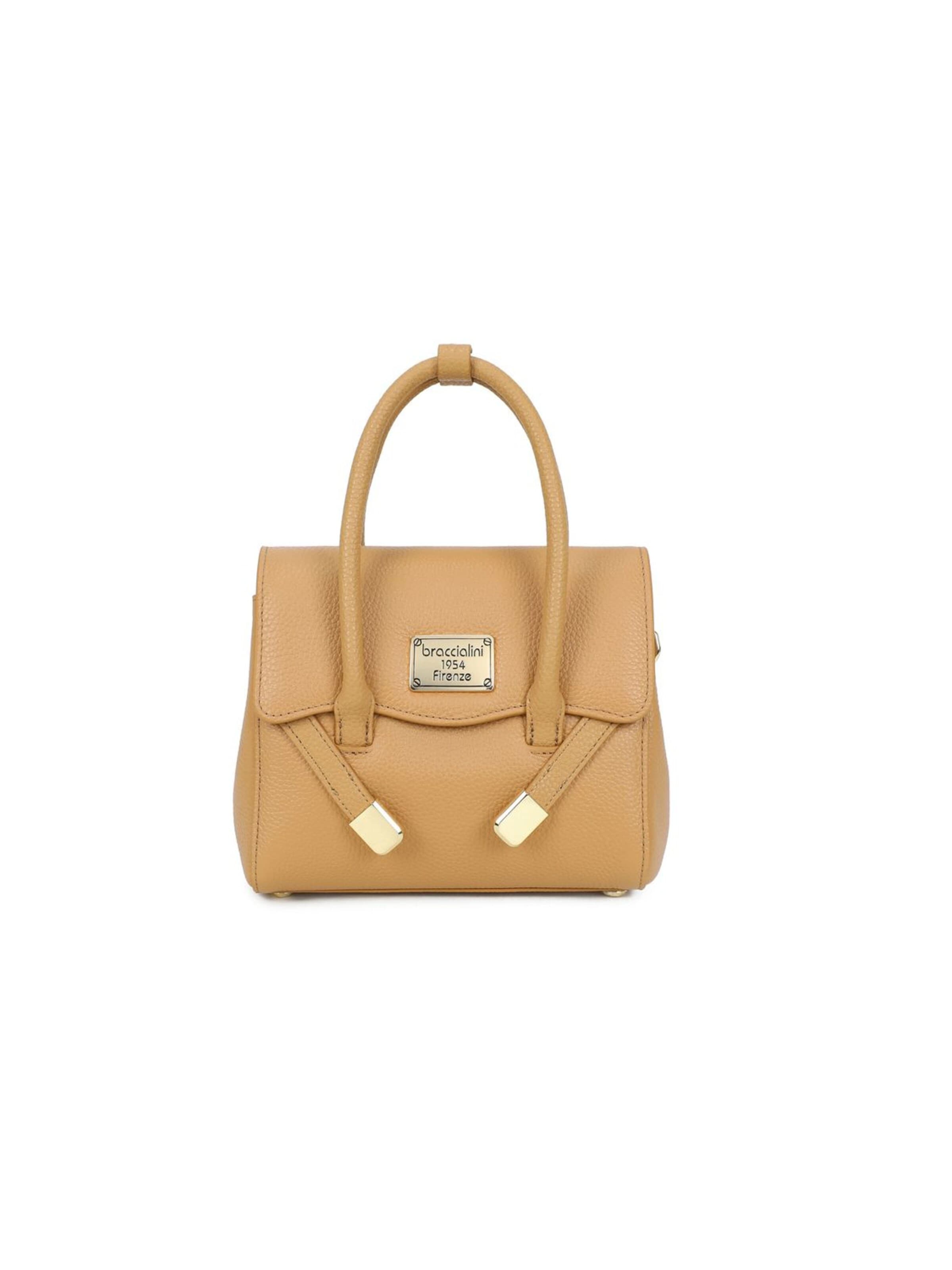 Borsa a mano 'Sara' di Braccialini in beige: frontale