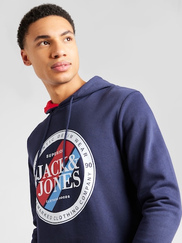 JACK & JONES Majica 'LOOF' | modra barva