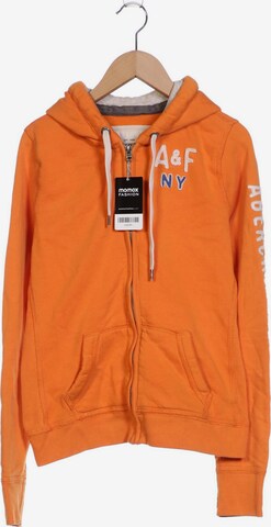 Abercrombie & Fitch Sweatshirt & Zip-Up Hoodie in L in Orange: front