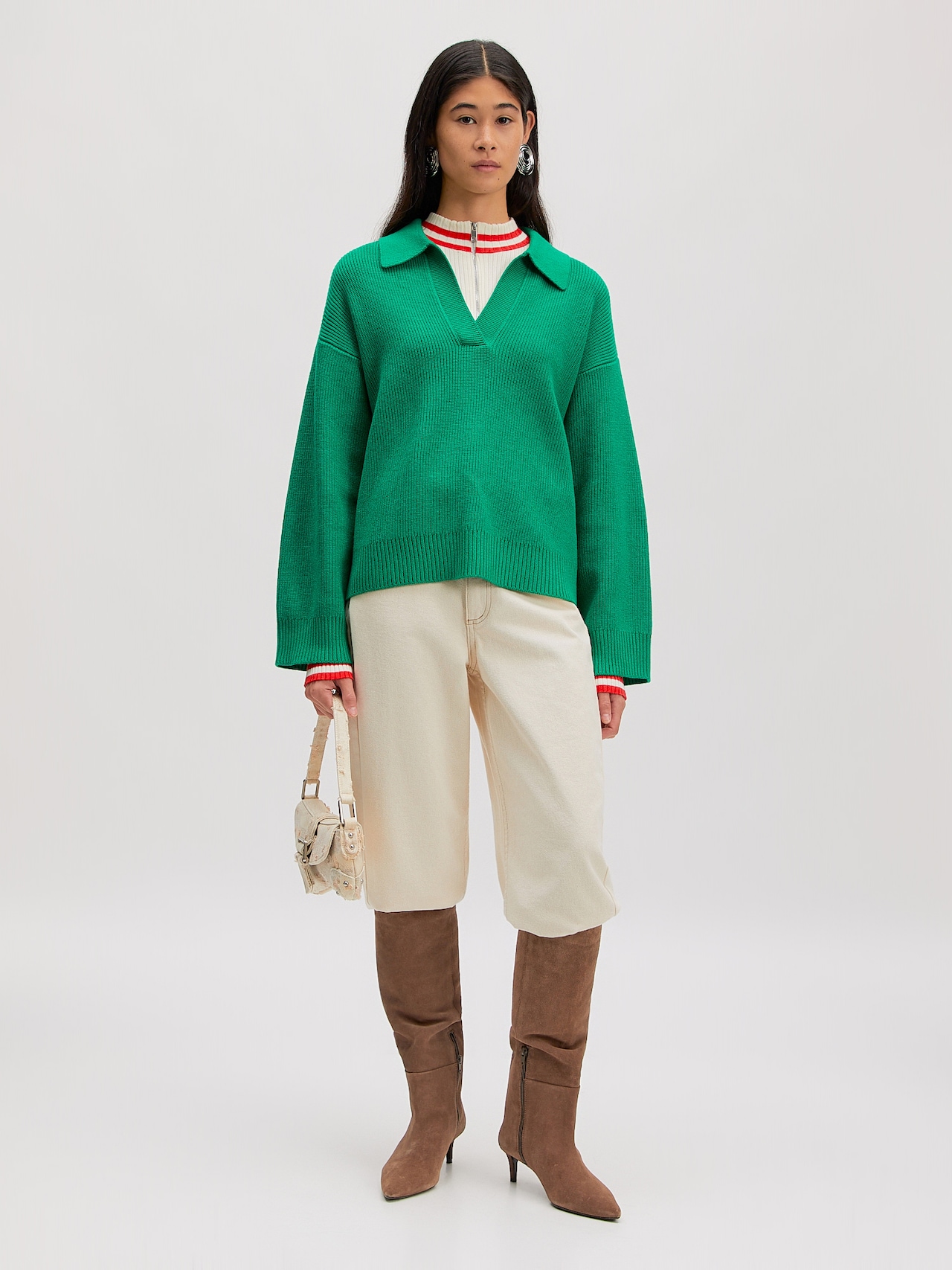 EDITED Pullover 'Taria' grøn