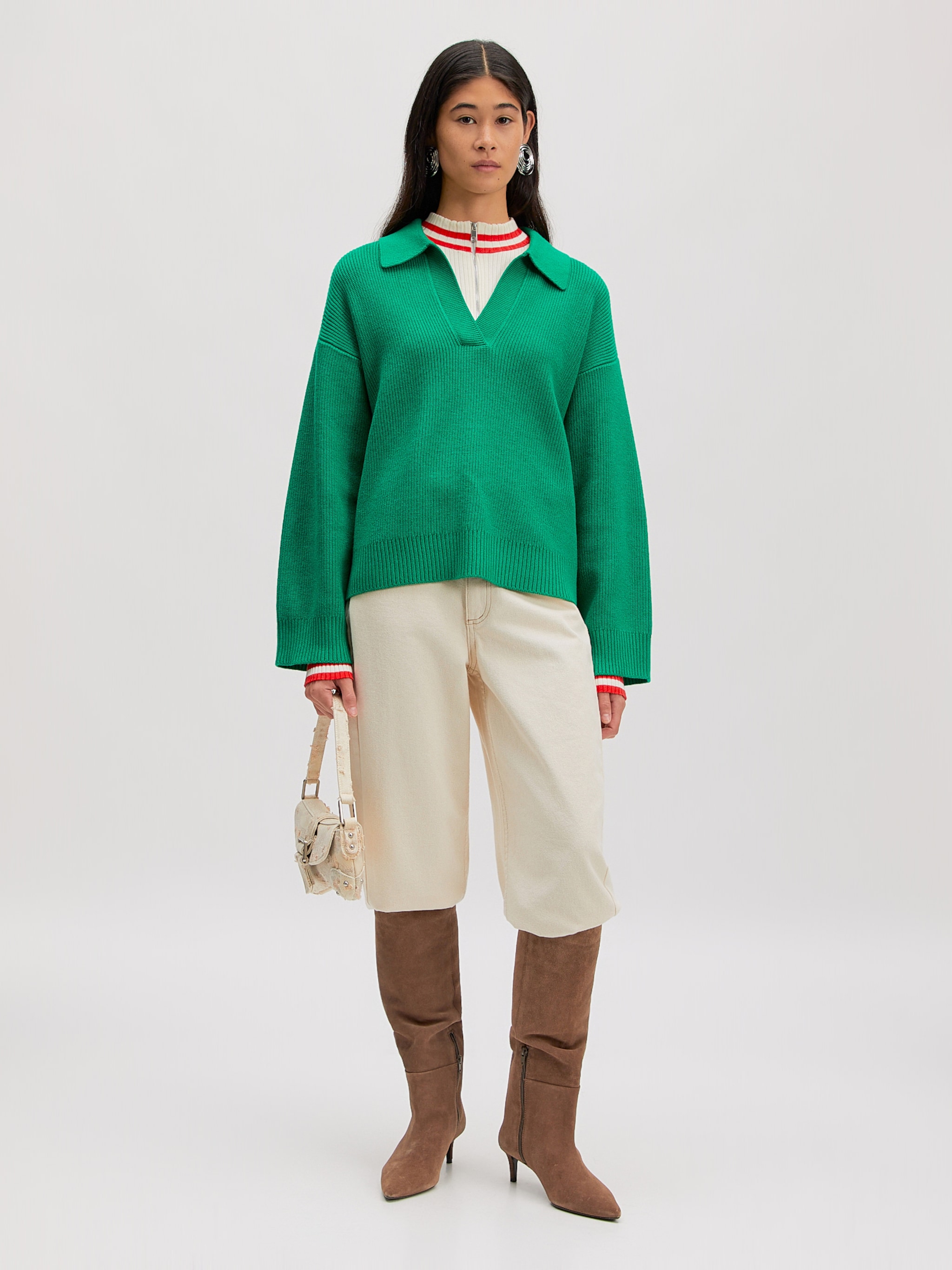 EDITED Pull-over 'Taria' vert