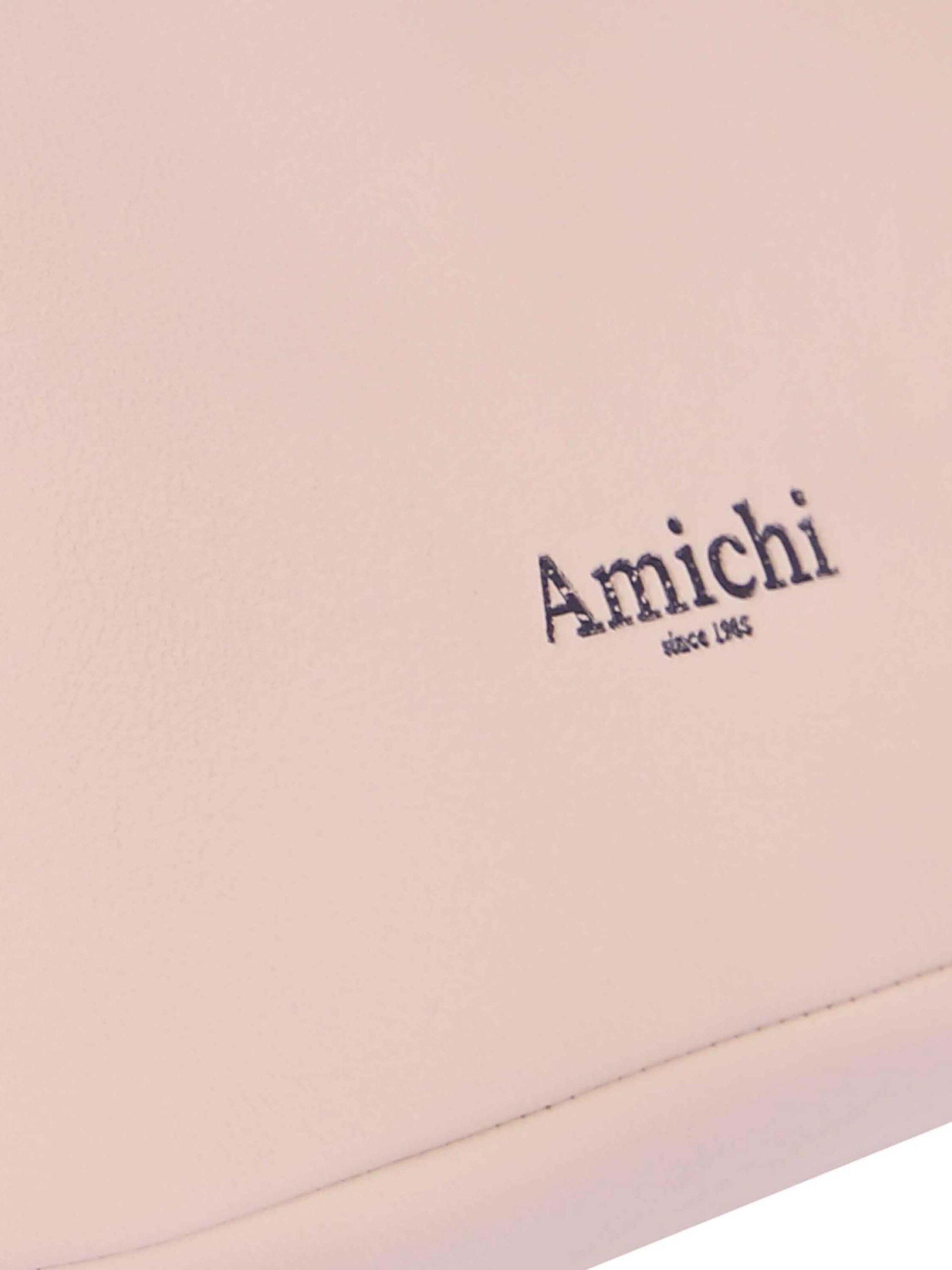 Amichi - Bolso de mano 'Bolso de mano para mujer Maui de piel sintética con cremallera' en beige