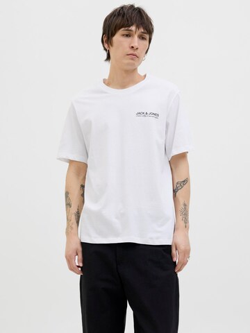 T-Shirt JACK & JONES en blanc : devant