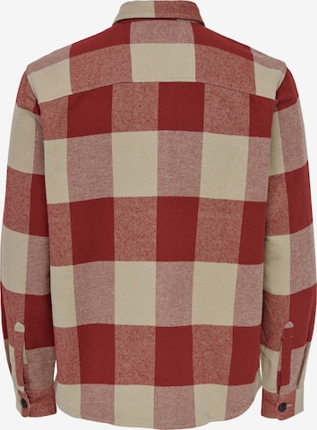 Only & Sons Regular fit Overhemd 'Milo' in Rood