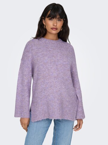 Pull-over 'ONLMaggie' ONLY en violet : devant