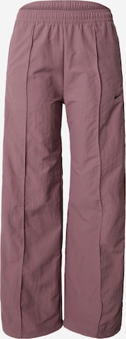 Nike Sportswear Wide Leg Bukser med fals i brun: forside