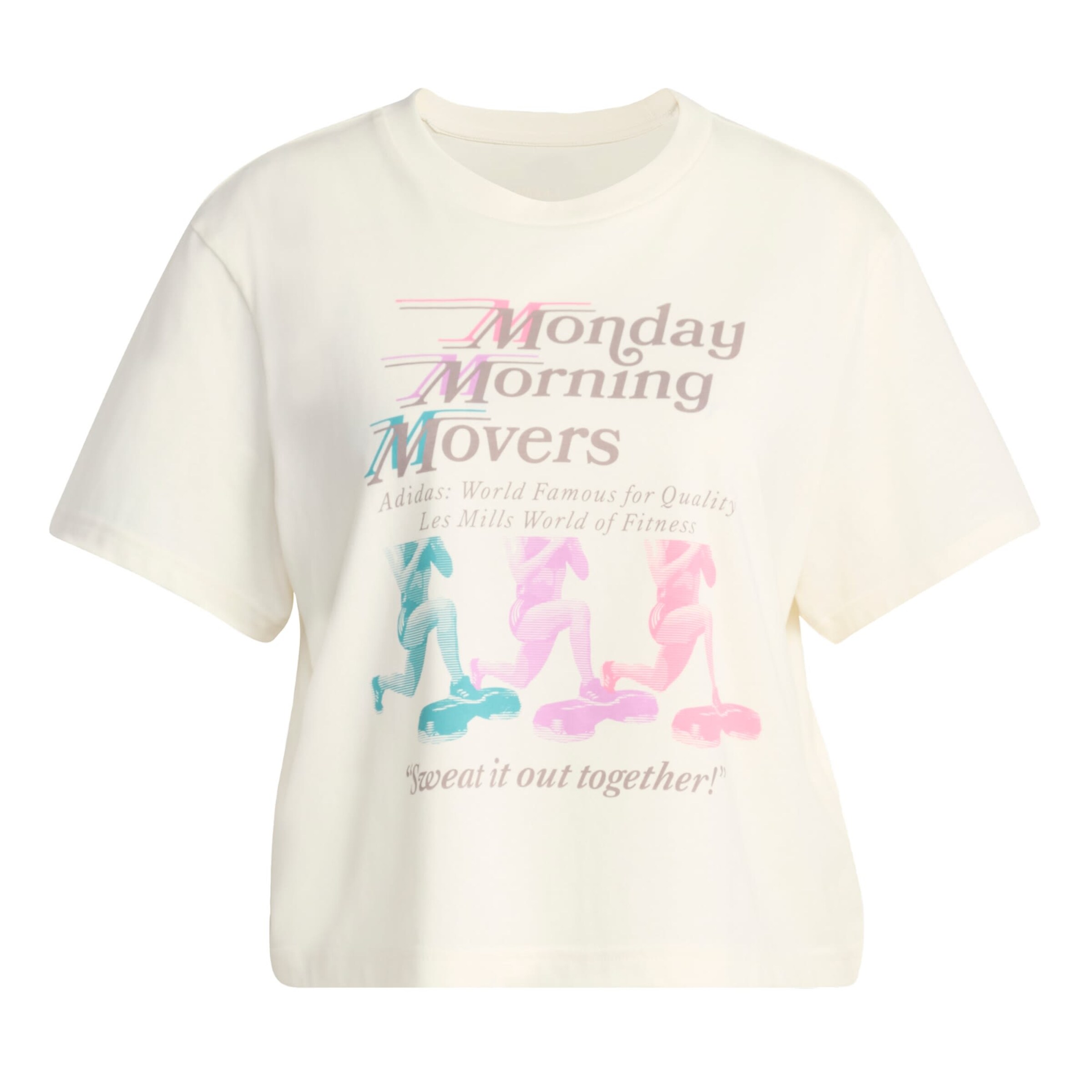 ADIDAS PERFORMANCE Functioneel shirt 'Les Mills Movers' in Wit: voorkant