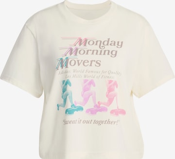 T-shirt fonctionnel 'Les Mills Movers' ADIDAS PERFORMANCE en blanc : devant