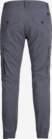 JACK & JONES Tapered Cargo Pants 'Paul' in Grey