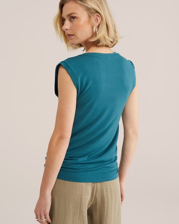 WE Fashion Топ в синьо