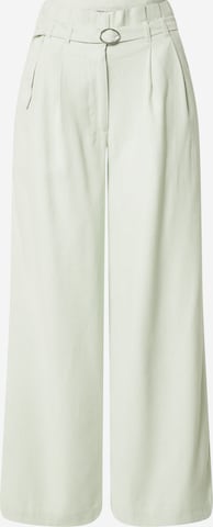 ONLY - Pierna ancha Pantalón plisado 'Payton' en verde: frente