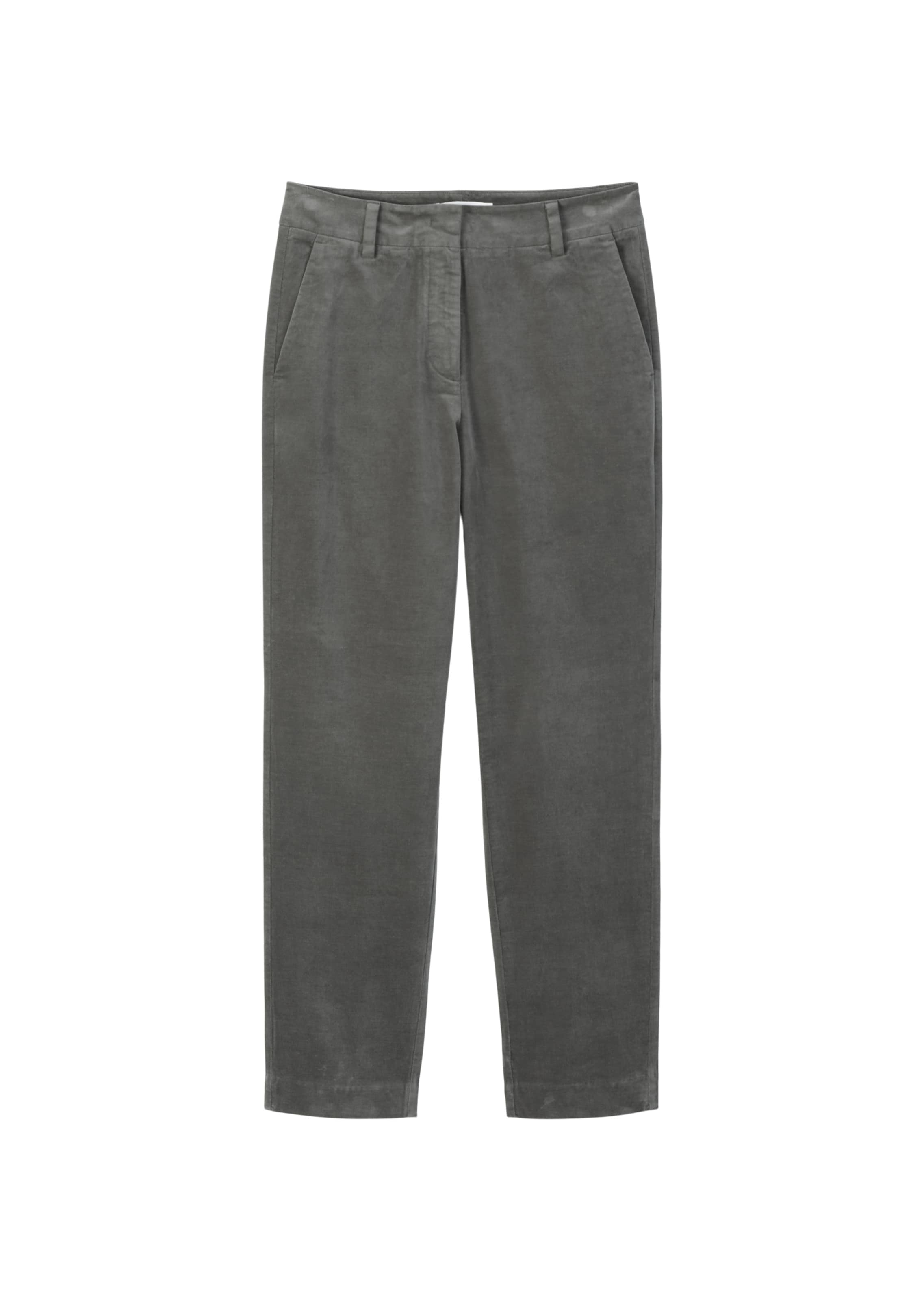 Marc O'Polo Tapered Trousers in Grey: front