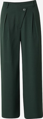 florence by mills exclusive for ABOUT YOU - Pierna ancha Pantalón plisado 'Foliage' en verde: frente