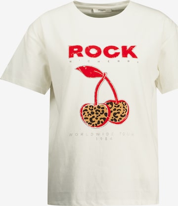 T-Shirt 'Rock Cherry' Deeluxe en blanc : devant