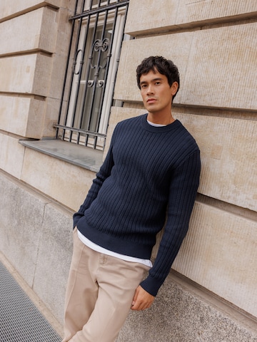 Pull-over 'Flynn' DAN FOX APPAREL en bleu