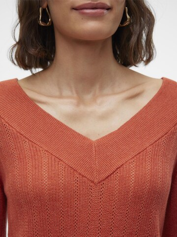 VERO MODA Sweater 'VMNewLexsun' in Red