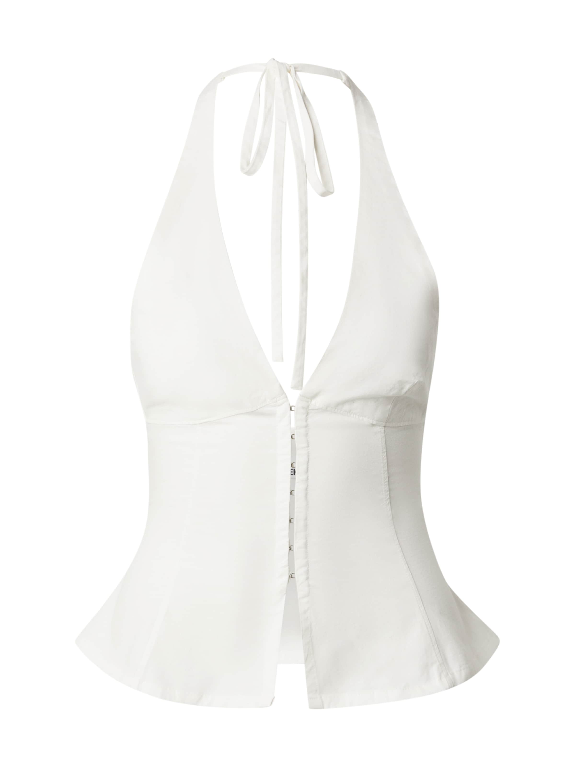 WEEKDAY Top 'Faline' w kolorze biały: przód