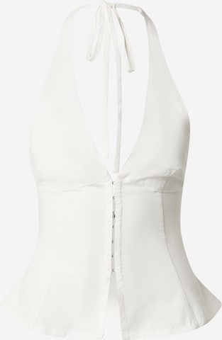 Haut 'Faline' WEEKDAY en blanc : devant