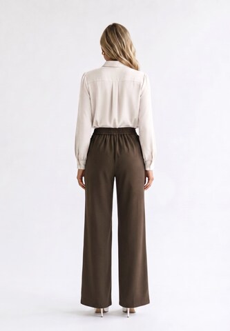 Anna Field Wide leg Παντελόνι με τσάκιση σε καφέ