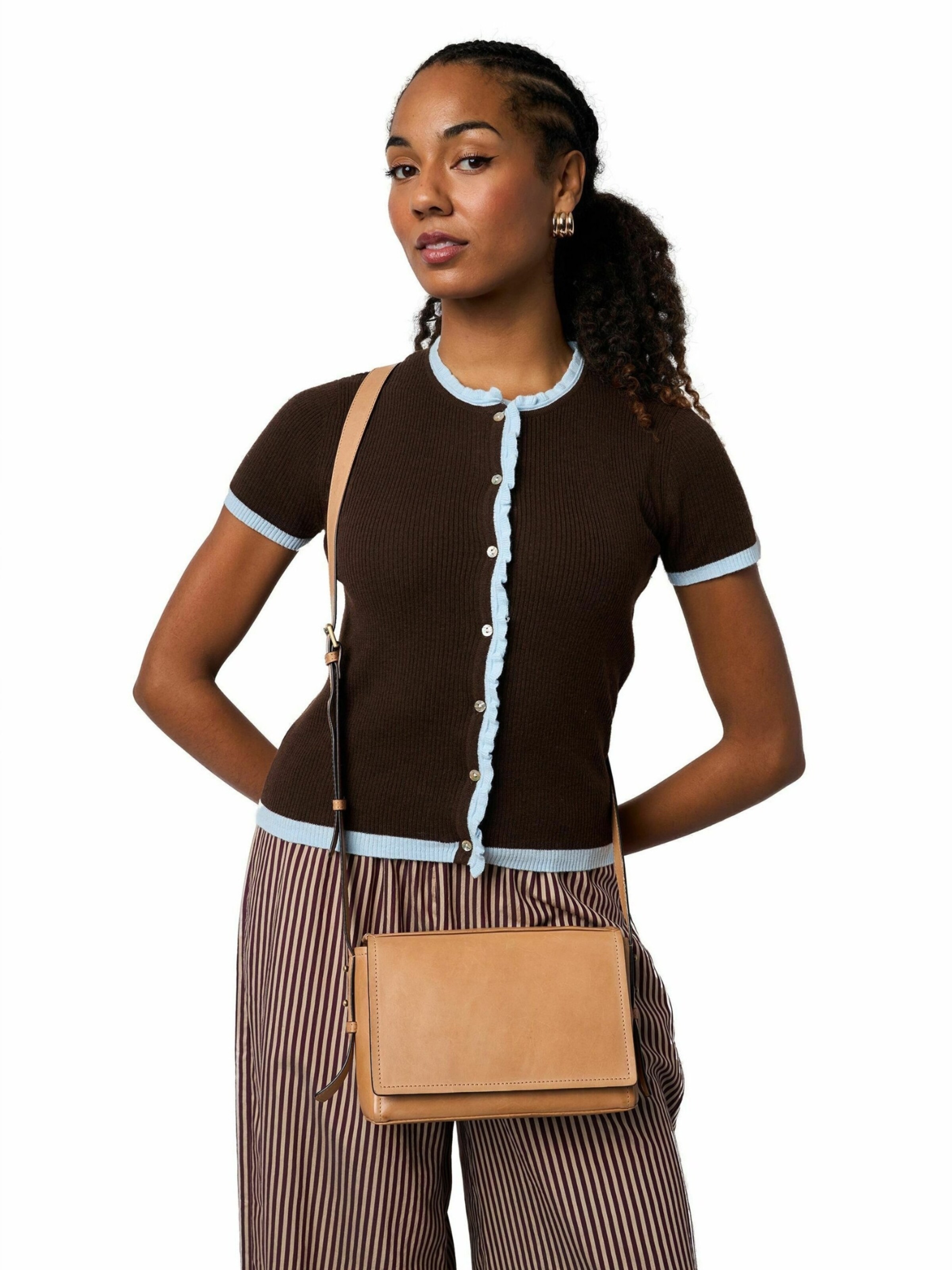 Cabas ' Nory ' RE:DESIGNED en marron : devant