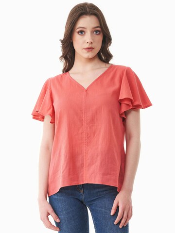Organication Bluse in Rot: Vorderseite