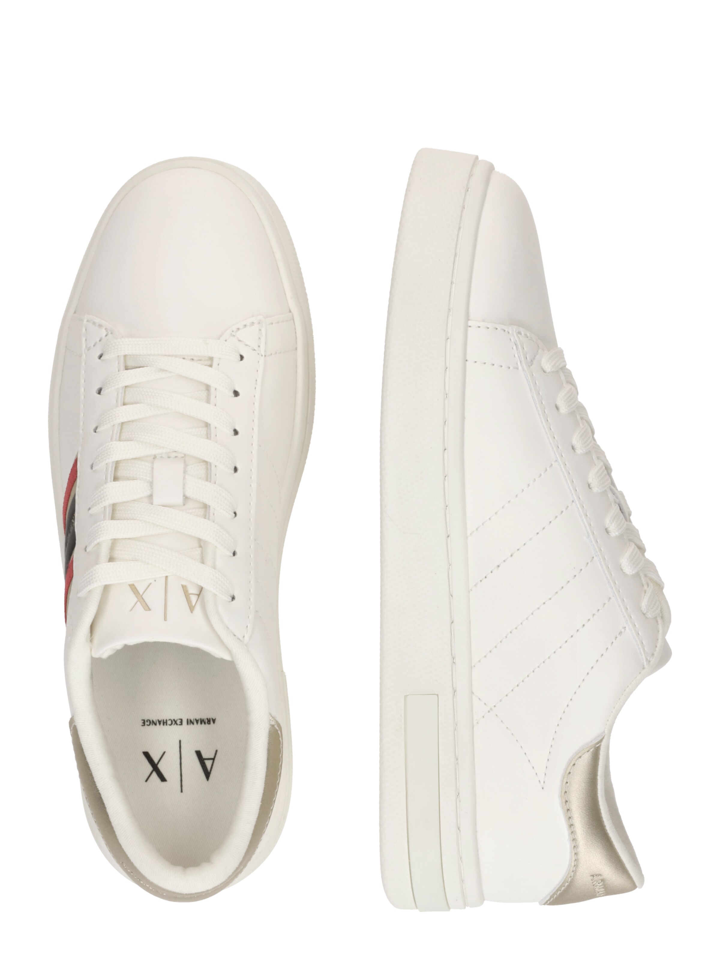 Baskets basses 'LONDON' ARMANI EXCHANGE en blanc