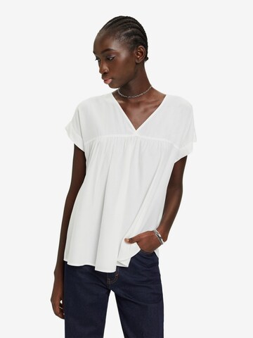 ESPRIT Blouse in Wit: voorkant