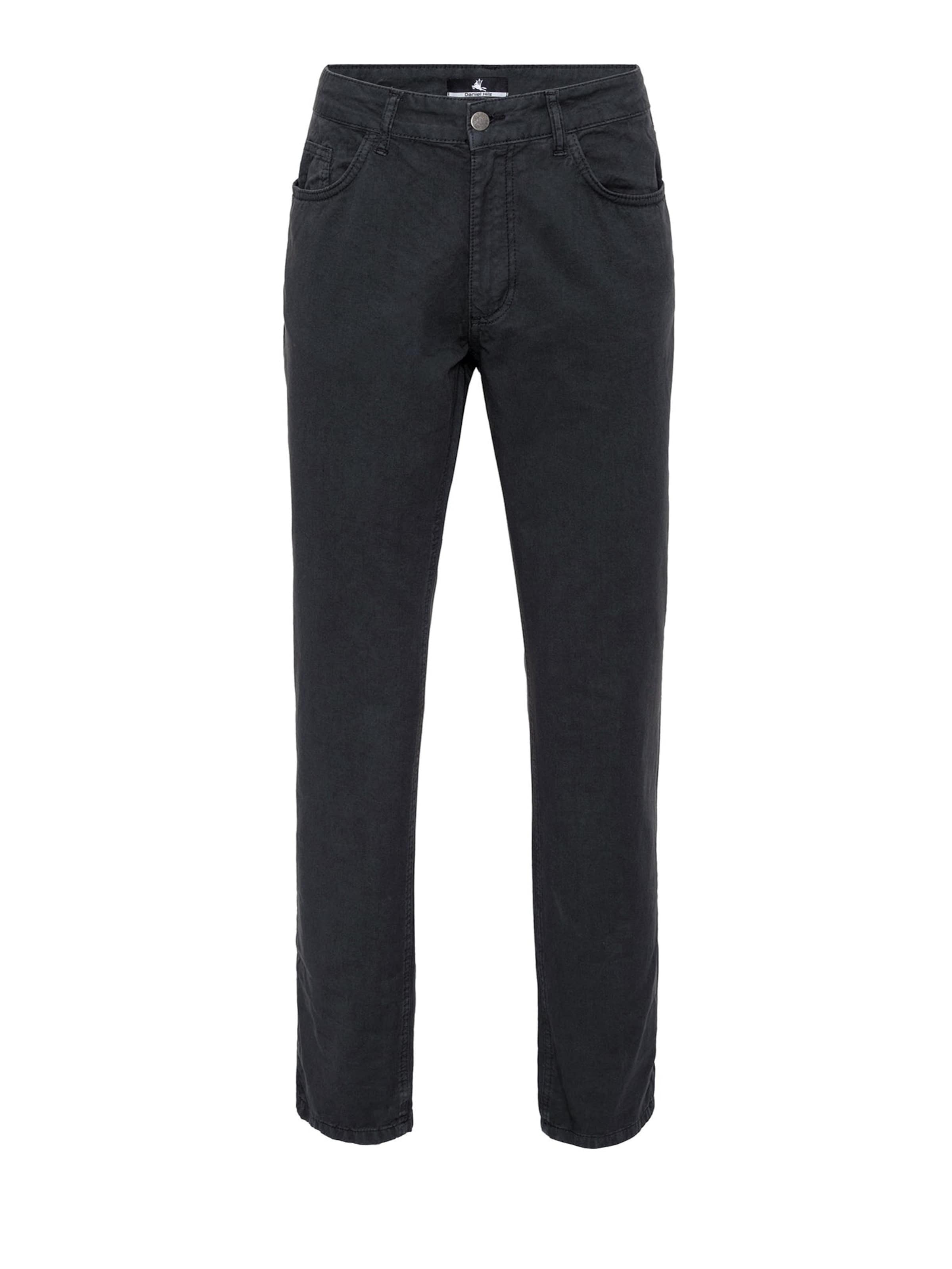 Daniel Hills regular Lærredsbukser i grå: forside