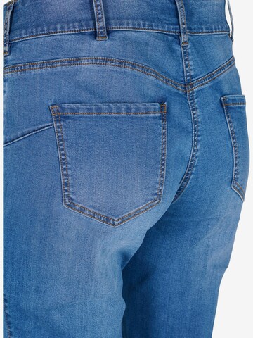 Zizzi Boot cut Jeans 'ELLEN' in Blue