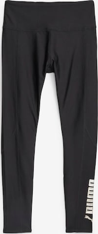 PUMA Skinny Workout Pants in Black: front